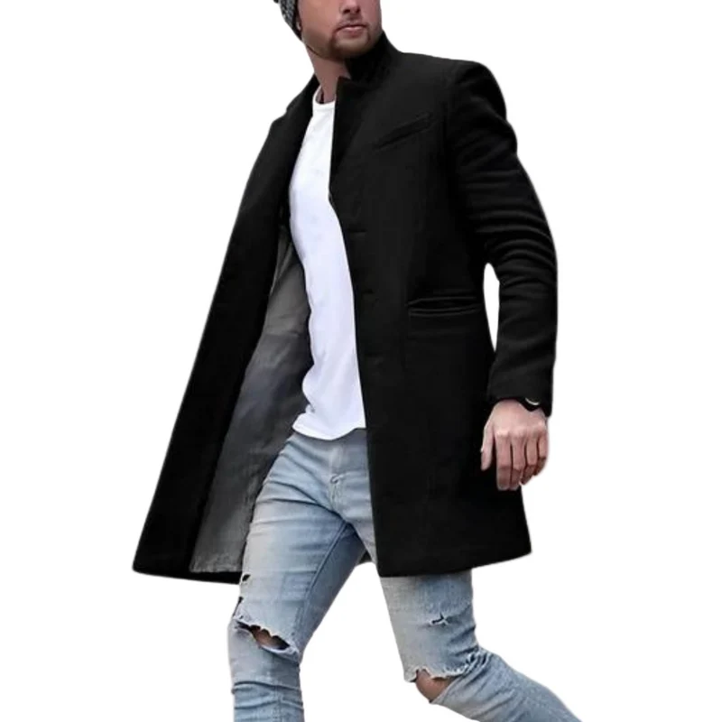 Heren Casual Jas Met Uniek Design