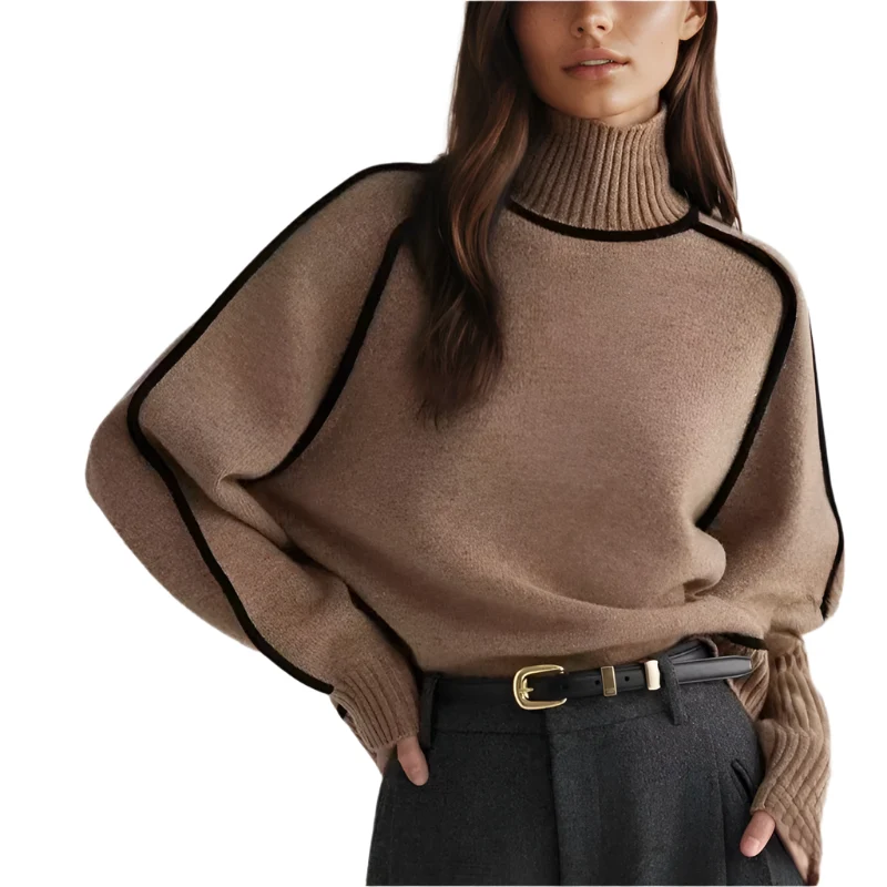 Dames Warme Rollkragenpullover Winterstijl