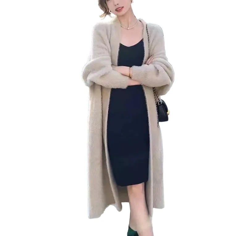 Dames Oversized Gebreide Cardigan met Open Voorkant
