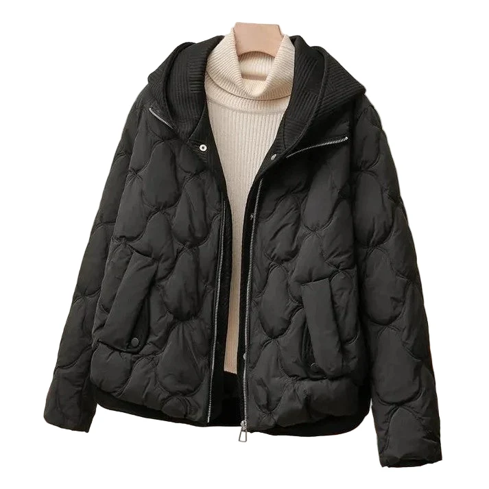 Dames Puffer Jacket Met Gequiltte Textuur En Oversized Pasvorm