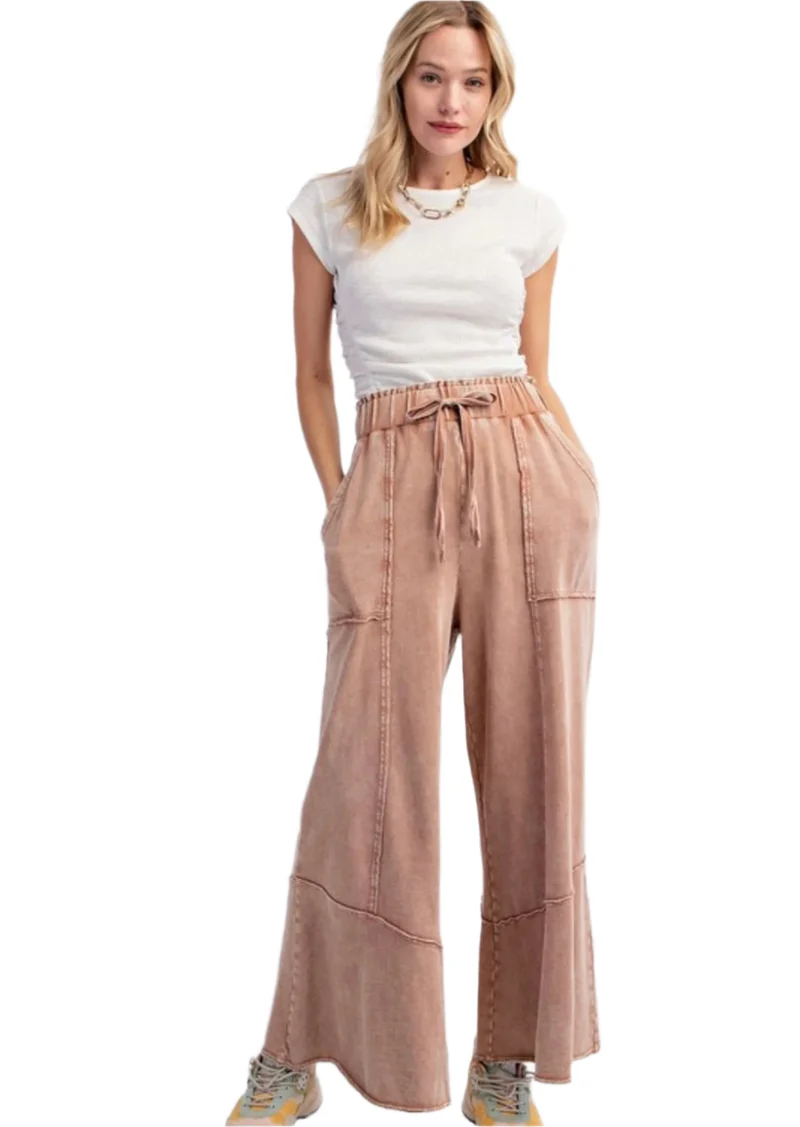 Dames Wijde Pantalon van Terry Knit