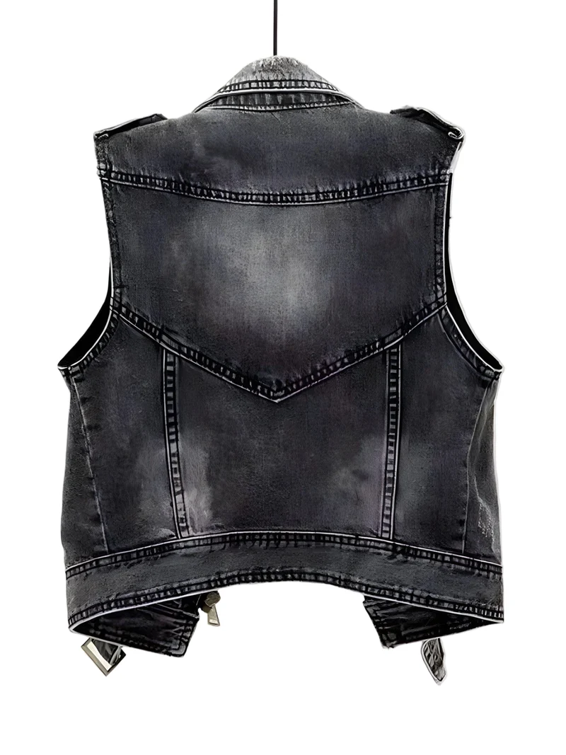 Dames Denim Vest Casual Stijl