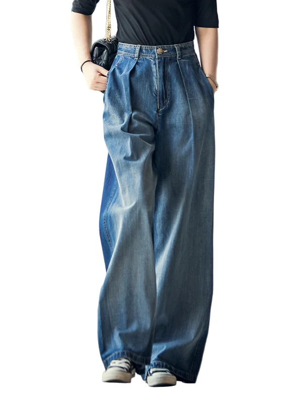 Dames Hoge Taille Broek met Wijde Pijpen