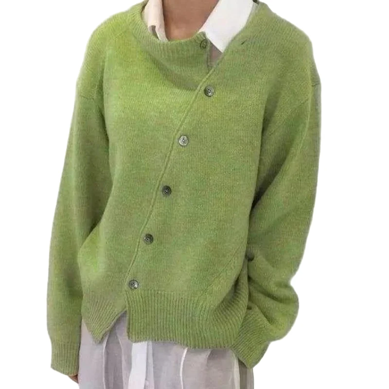 Dames Vest met Asymmetrische Knopen