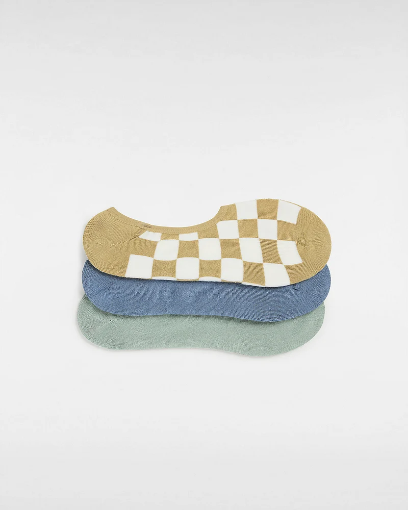 VANS Klassieke no-show sokken voor heren (3 paar) - Antelope / Blauw / Groen