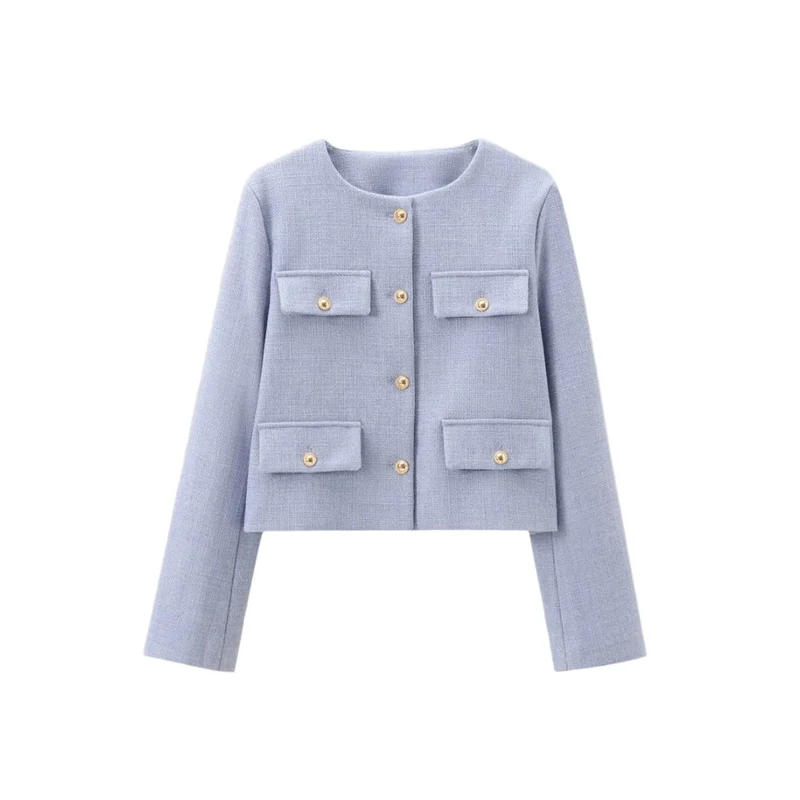 Dames Vesten Button-Up Met Zakjes Casual Stijl