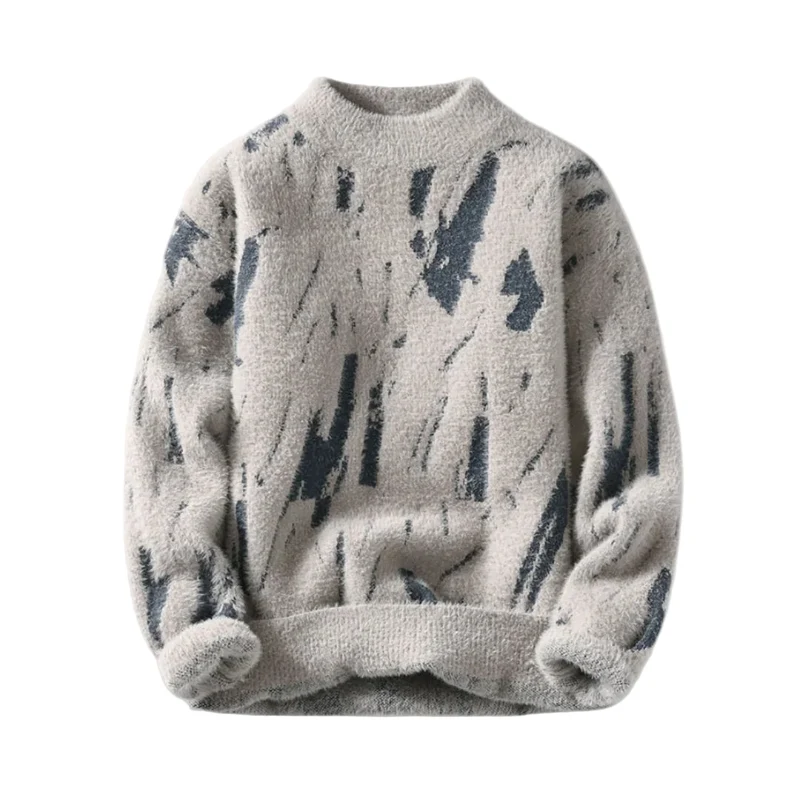 Heren Trui Casual met Koeienpatroon