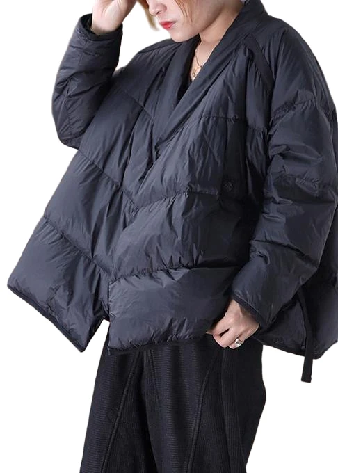 Heren Donsjack Casual Oversized met Opstaande Kraag