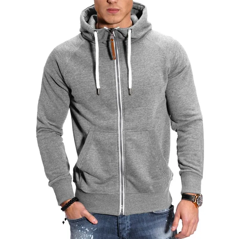 Heren Sportieve Jas met Kap en Raglan Mouwen