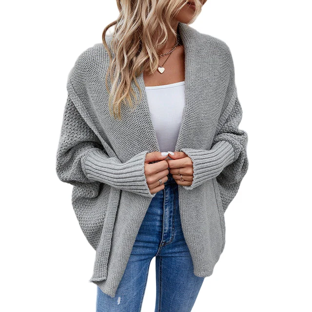 Dames Batwing Trui Gebreid Casual