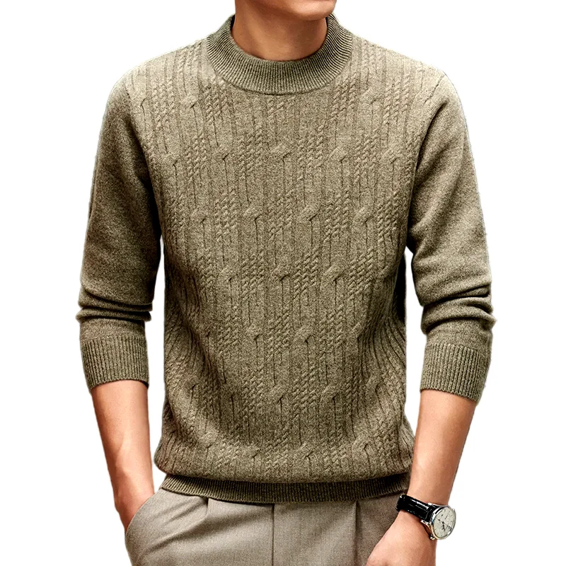 Heren Truien Casual Stijl Met Ribgebreide Manchetten