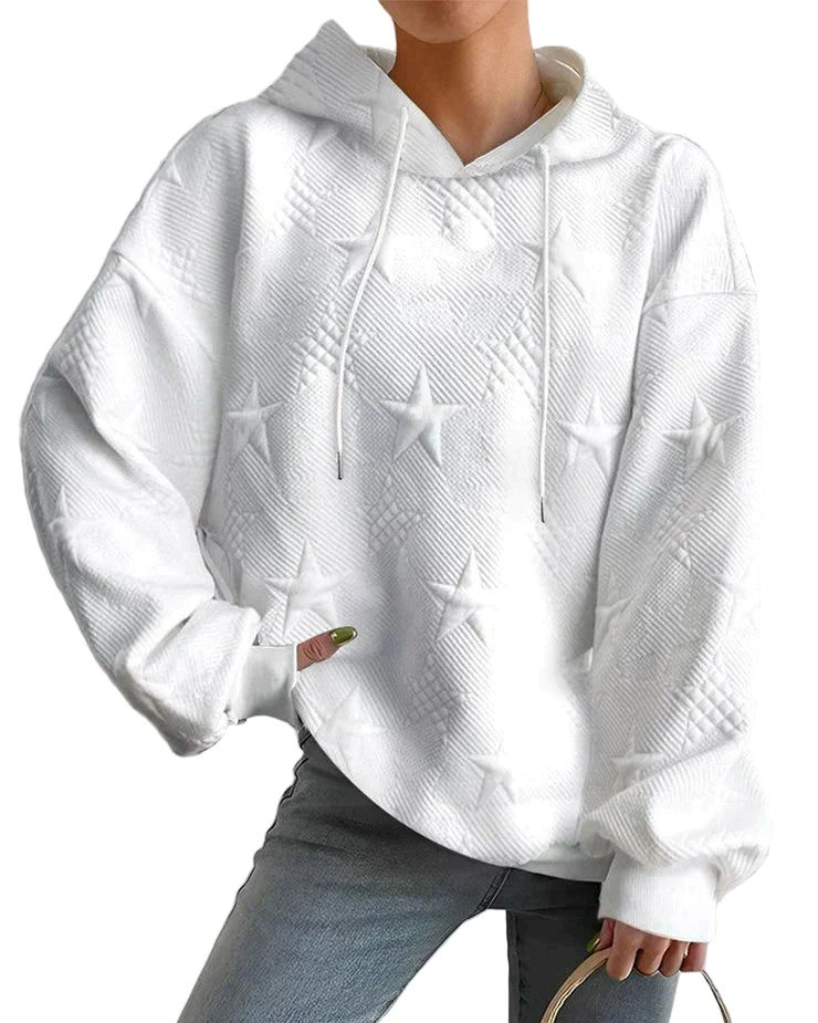 Dames Sweatshirt Casual Met Geribbelde Details