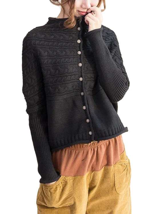 Dames Oversized Gebreide Cardigan met Knopen Casual