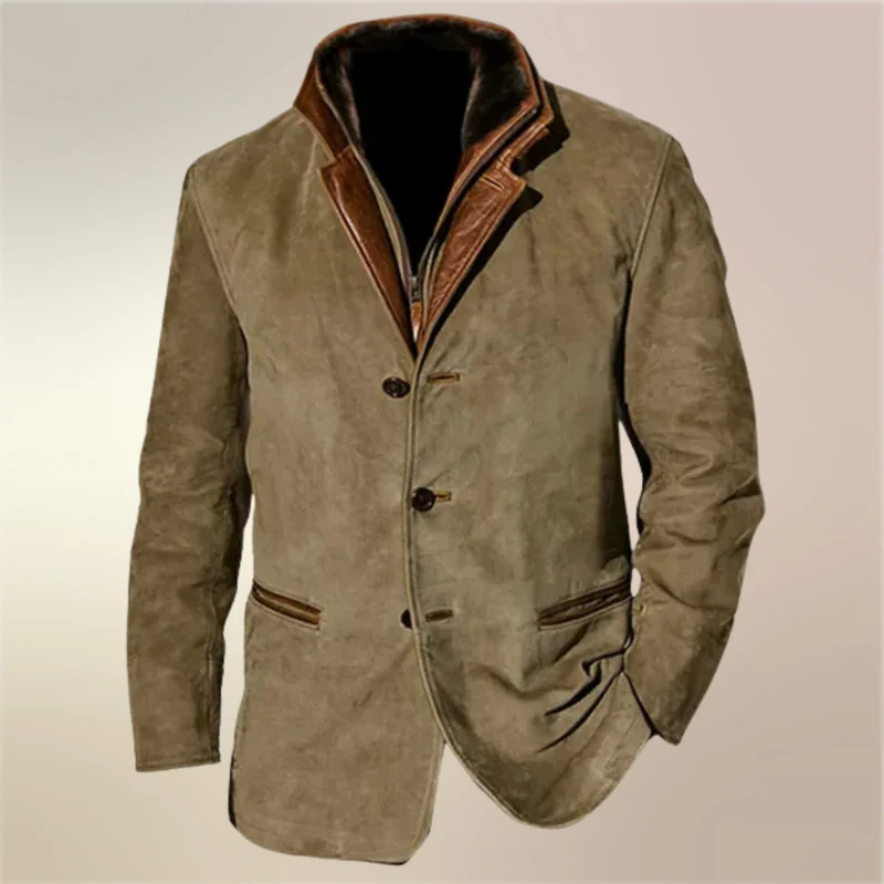 Heren Jas Vintage Retro Voor Herfst en Winter