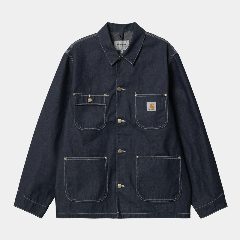 Carhartt WIP Heren OG Chore One Wash-jas - Blauw