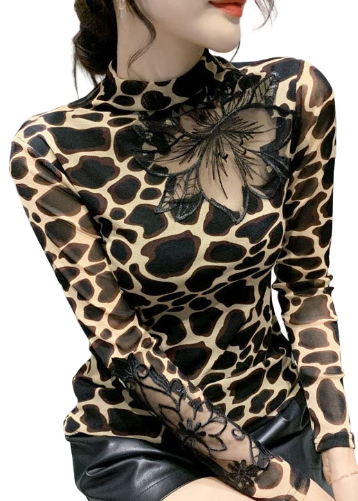 Dames Blouse Luipaardprint Casual