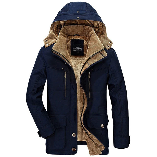 Heren Winterjas Warm en Comfortabel Met Verstelbare Capuchon