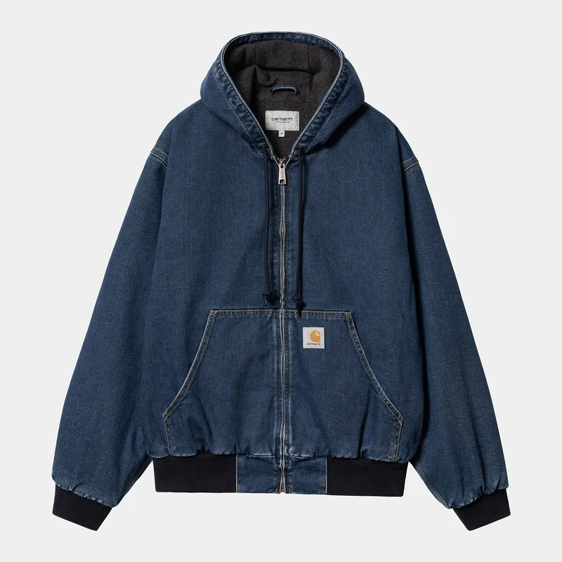 Carhartt WIP HEREN OG Active Stonewashed jas - Blauw