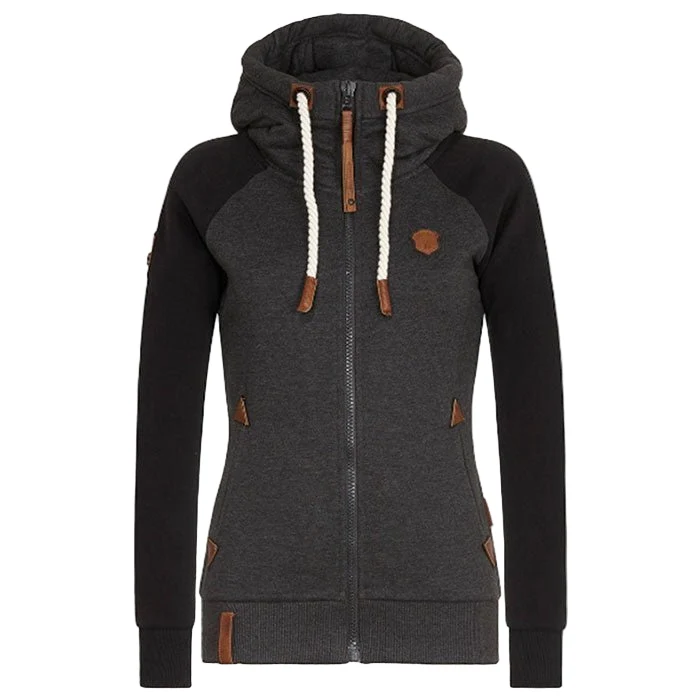 Dames Hoodie met Ritssluiting en Capuchon