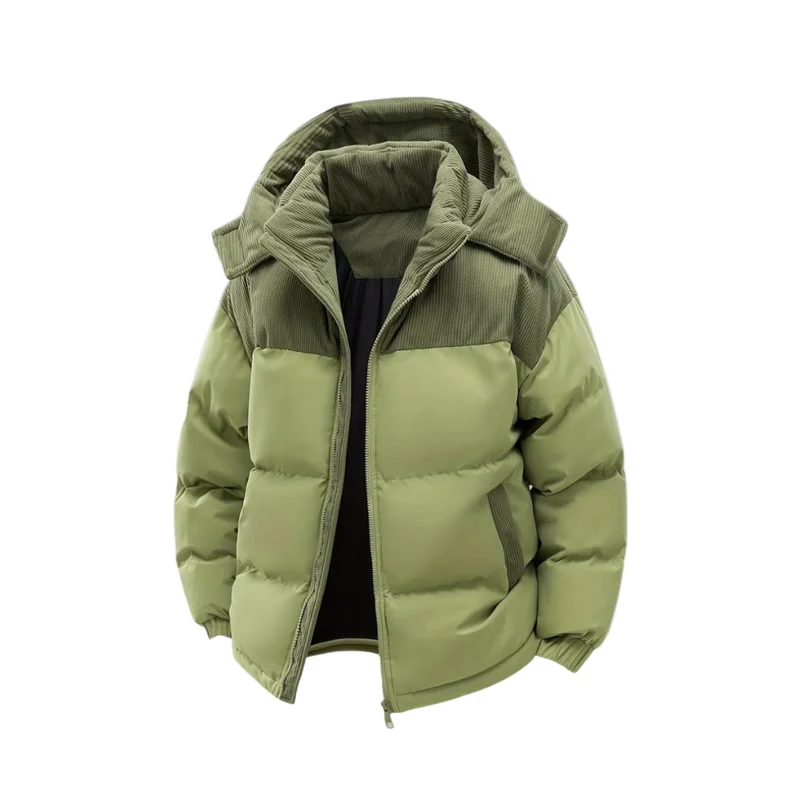 Heren Winterjas met Koordkap en Modern Design
