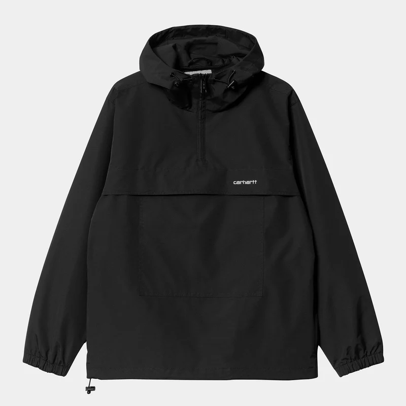Carhartt WIP Heren windjack pulloverjack - zwart / wit