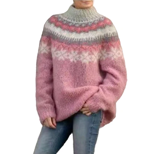 Dames Trui met Scandinavisch Patroon
