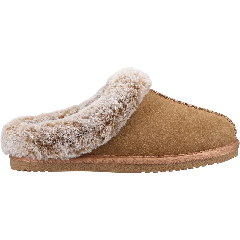 Hush Puppies Amara-damesslipper voor dames - bruin