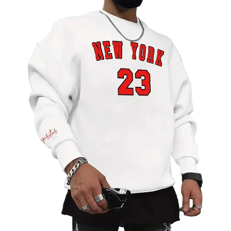 Heren Sweatshirt Met Print Casual