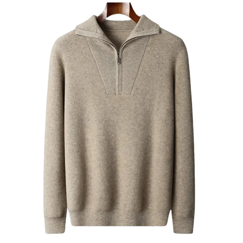 Heren Trui Met Halve Zip Casual