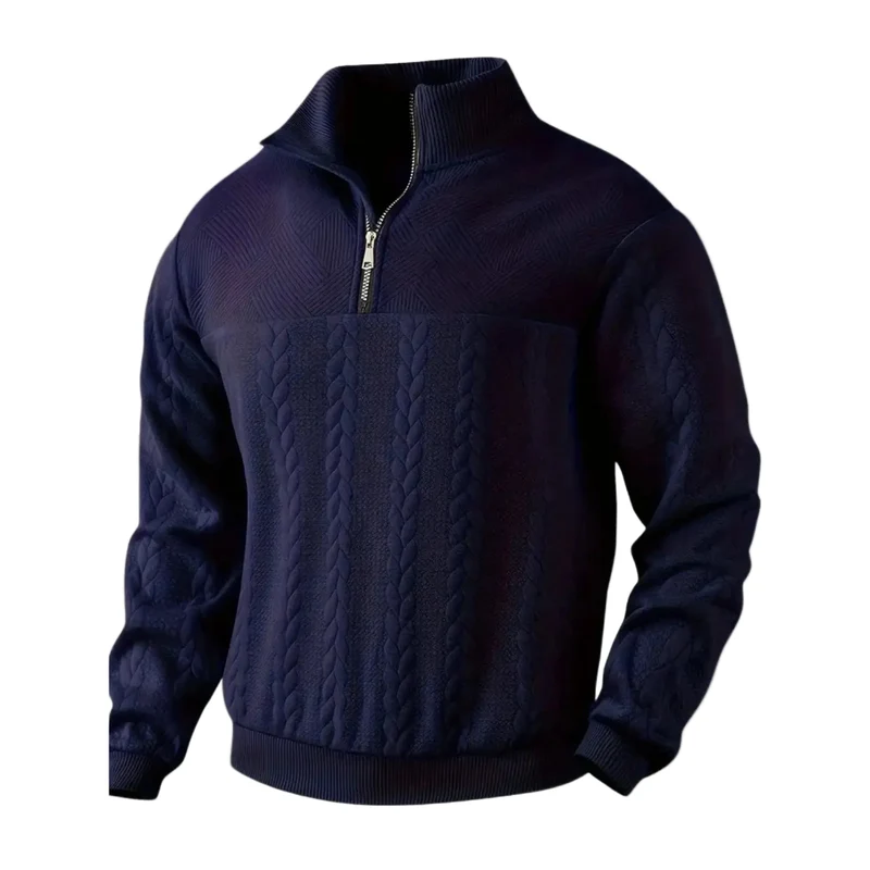 Heren Trui met Ritssluiting Casual