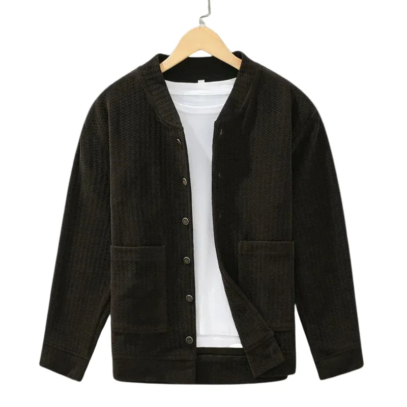 Heren Gebreide Cardigan met Textuur