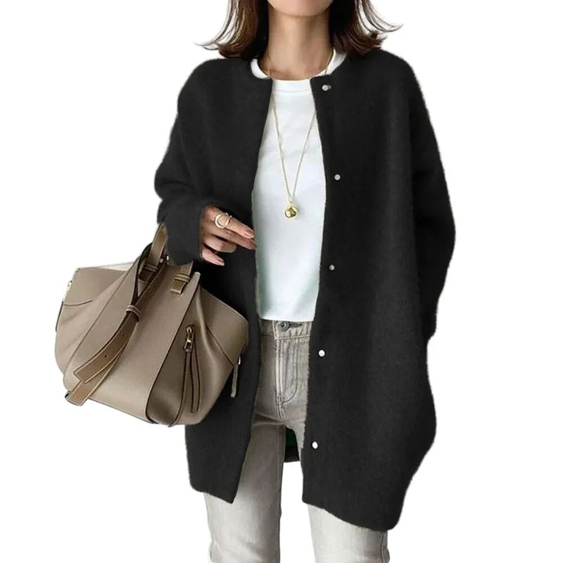 Dames Gebreide Cardigan met Knoopsluiting