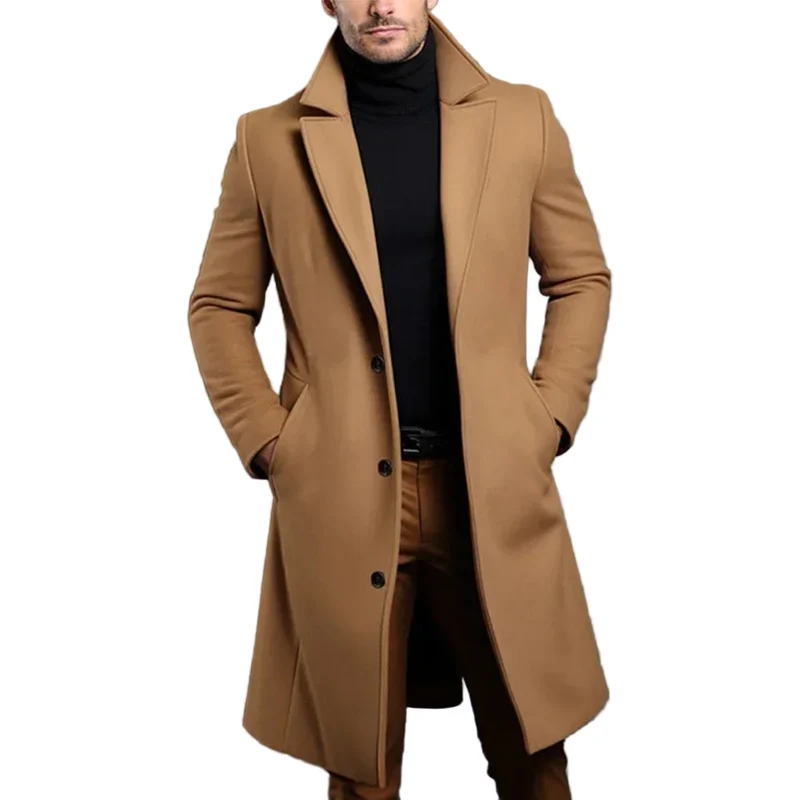 Heren Overjas Klassiek Design
