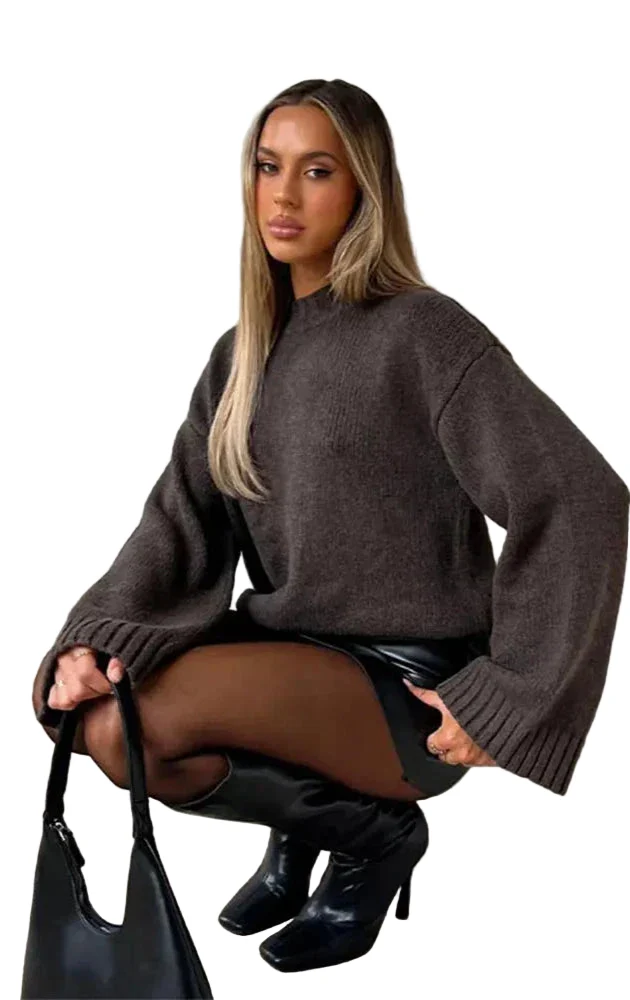 Dames Oversized Trui Comfortabel Ademend Materiaal