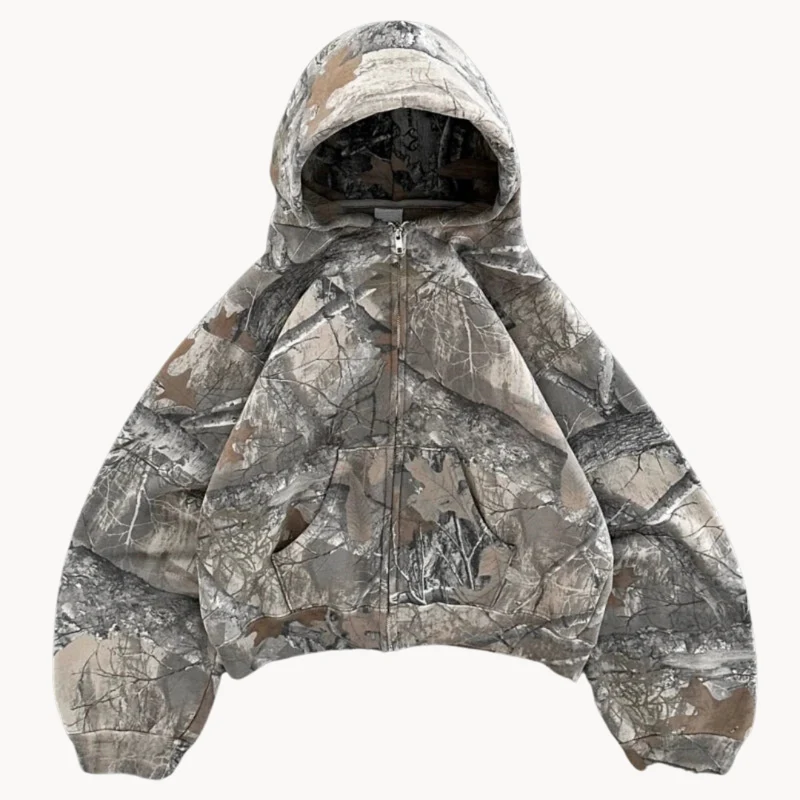 Heren Hoodie Camouflage Oversized Casual