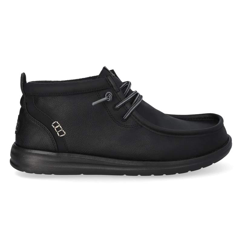 Wally Mid GripR Classic Heren Instappers Black/Black