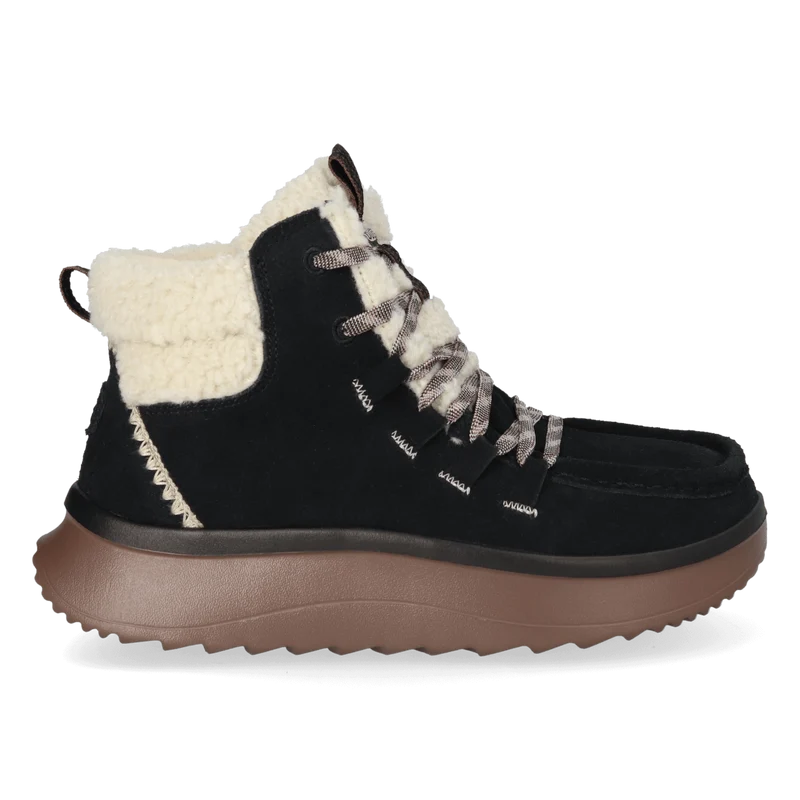 Wendy Peak Apres Suede CozStit Dames Boots Black/Tan