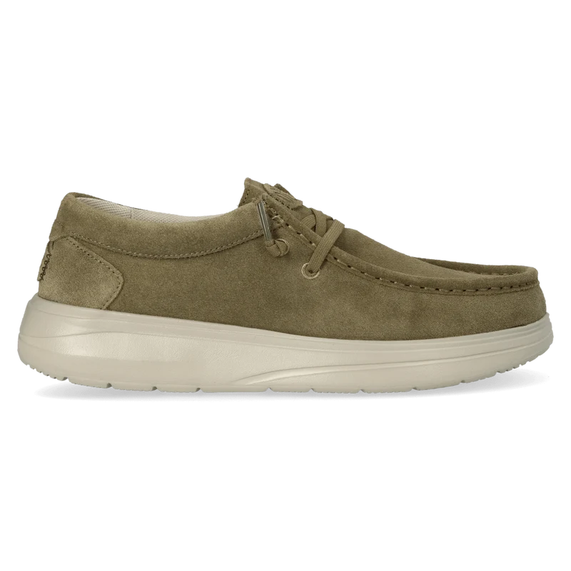 Wally Comf Suede Heren Instappers Dark Olive/Stone Grey