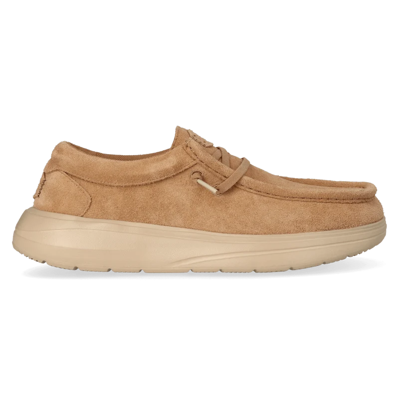 Wally Comf Suede Heren Instappers Tobacco Brown/Irish Cream