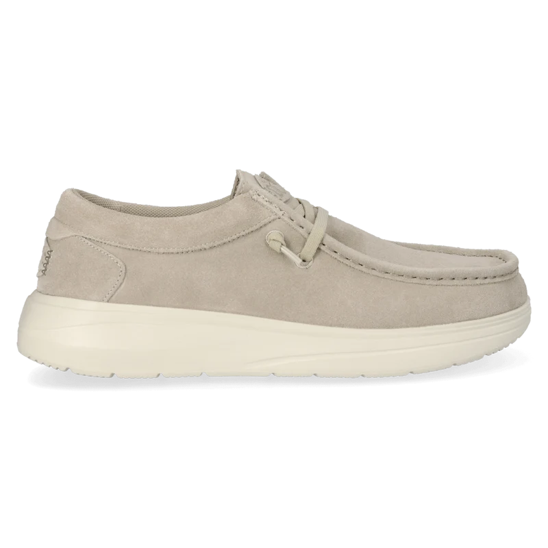 Wally Comf Suede Heren Instappers Stone Grey/Silver Birch