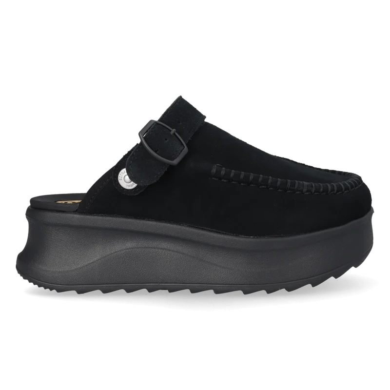 Delray Clog Suede Dames Instappers Black