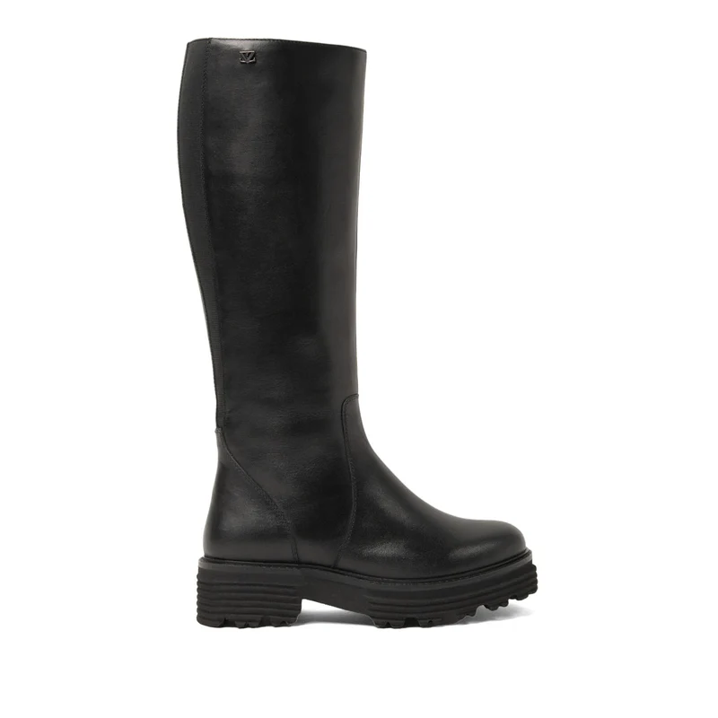 El Dames Laarzen Leer Black