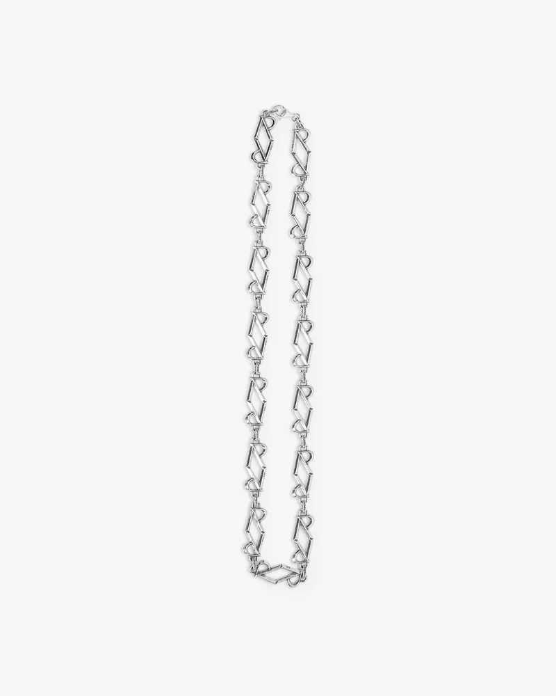 Initial Chain Necklace - Silver