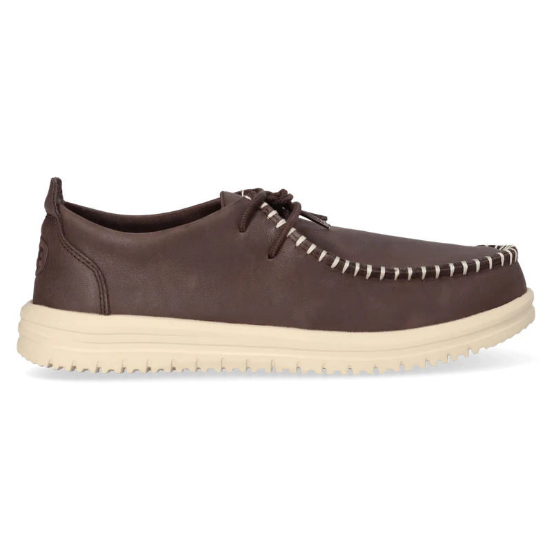 Wally NXT Moc Leather Heren Mocassins Black/Wood Ash