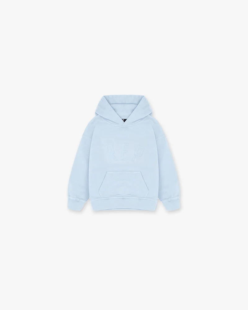 Mini Rep Applique Hoodie - Powder Blue