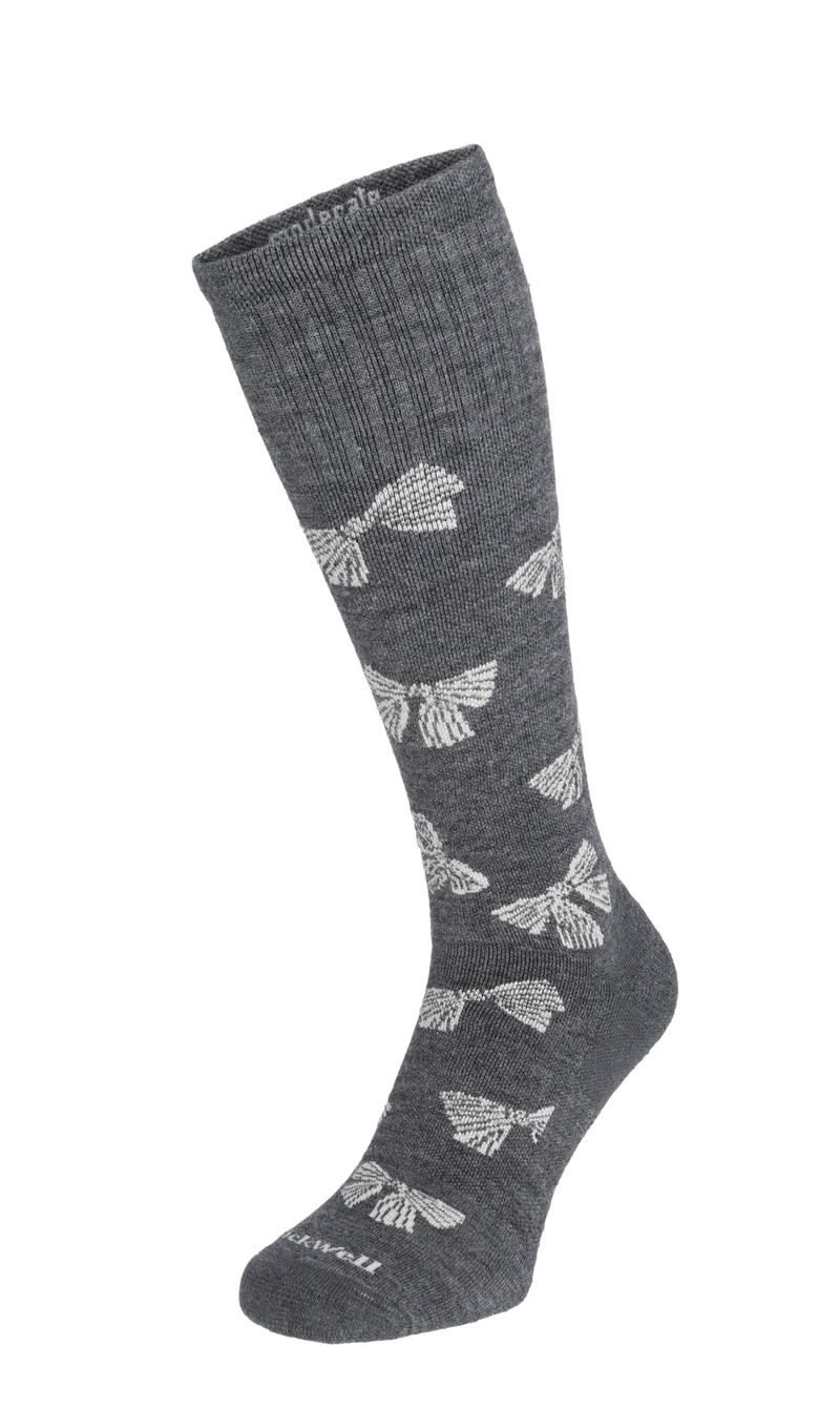 Bows Dames Compressiekousen Klasse 1 Charcoal