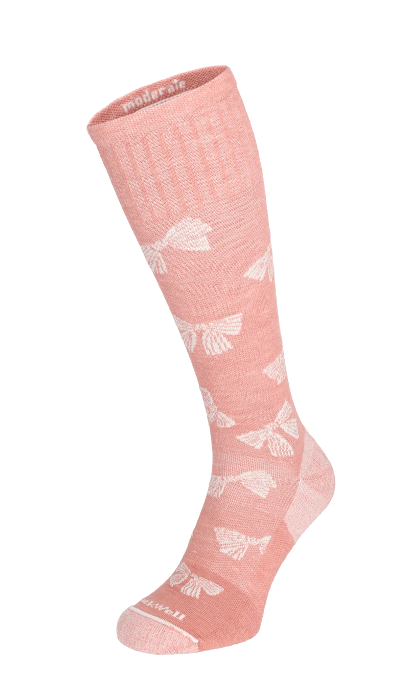 Bows Dames Compressiekousen Klasse 1 Pink Clay