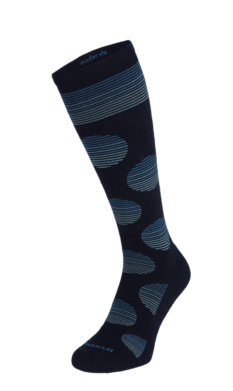 Featherweight Dot Dames Compressiekousen Klasse 1 Navy