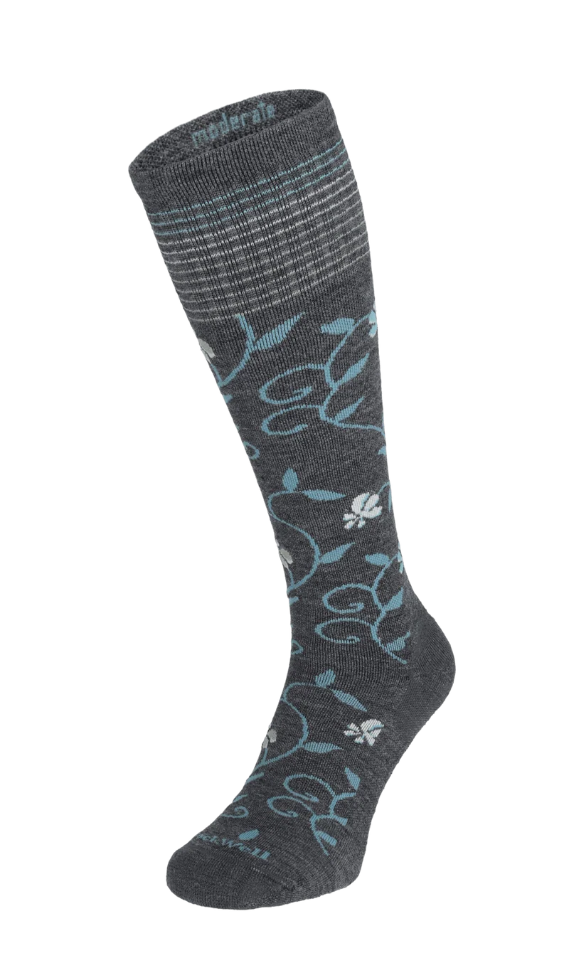 Full Sun Dames Compressiekousen Klasse 1 Charcoal