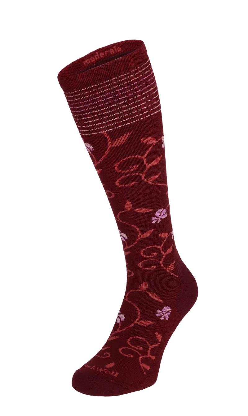 Full Sun Dames Compressiekousen Klasse 1 Cranberry